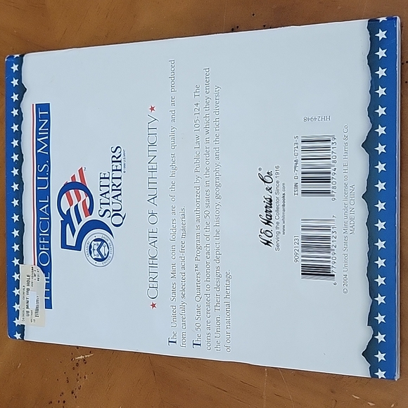 RARE 🇺🇸 US MINT  50 STATE QUARTER FOLDER 1999-2008 +2 NEW FREE LINCOLN FOLDERS - Picture 4 of 9